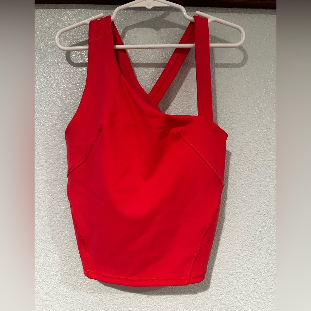 lululemon athletica Everlux Asymmetrical Tennis Tank Top “Hot Heat”